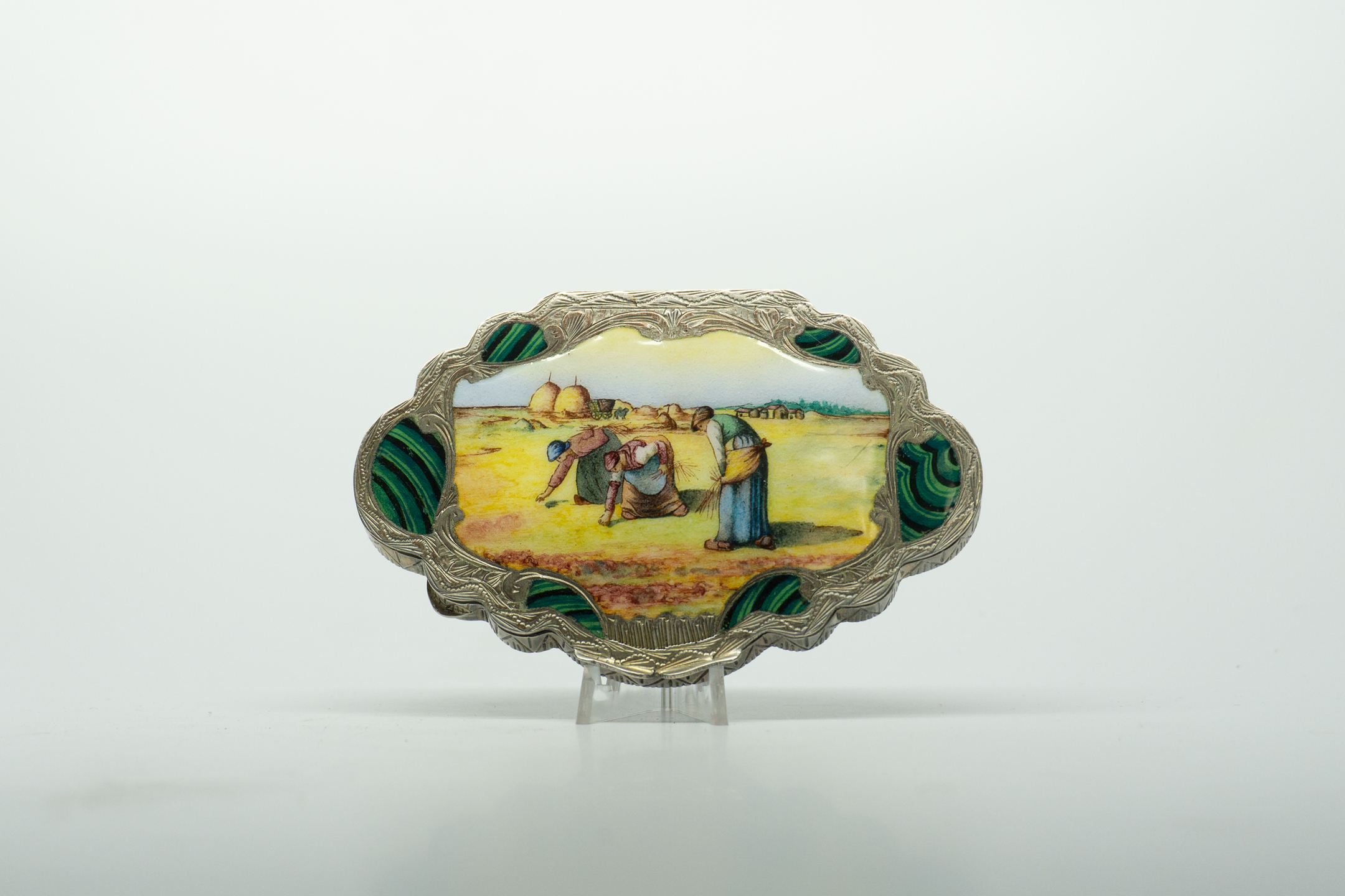 1950s Hand Painted Italian Compact