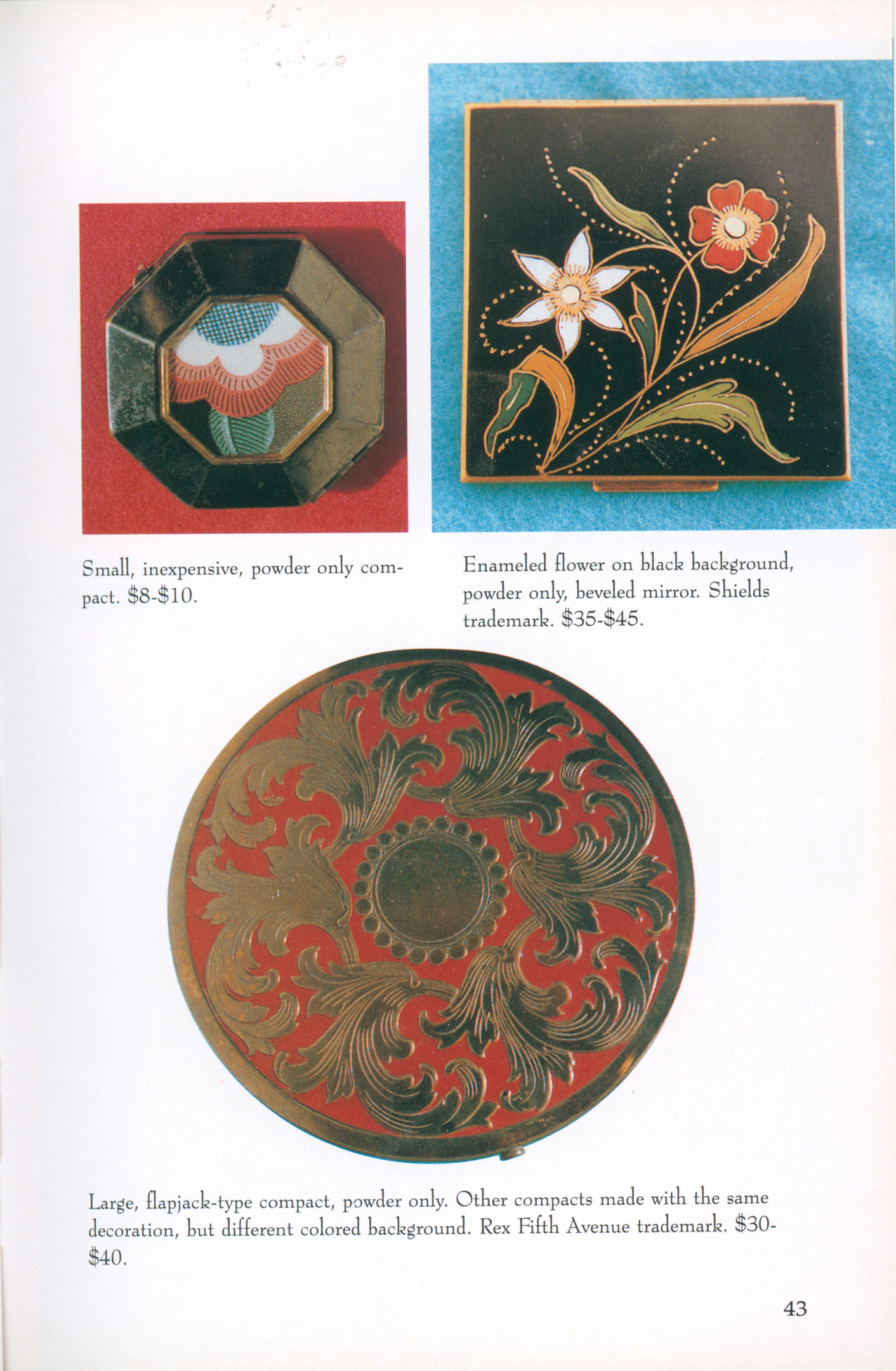 Compacts, Powder. and Paint with Values
