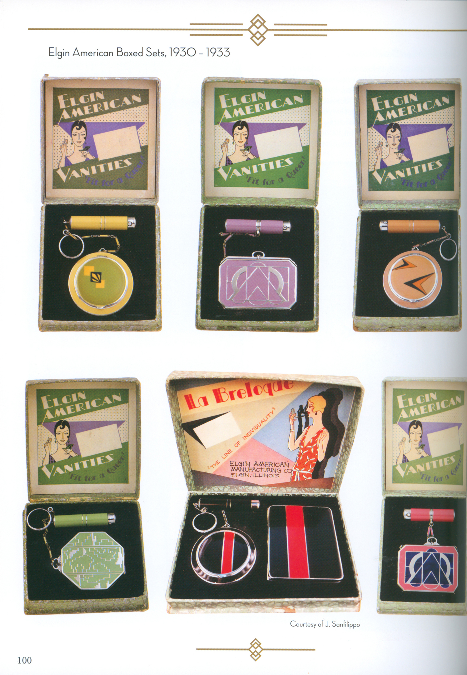 American Compacts of the Art Deco Era The Art of Elgin American, J.M. Fisher and Others