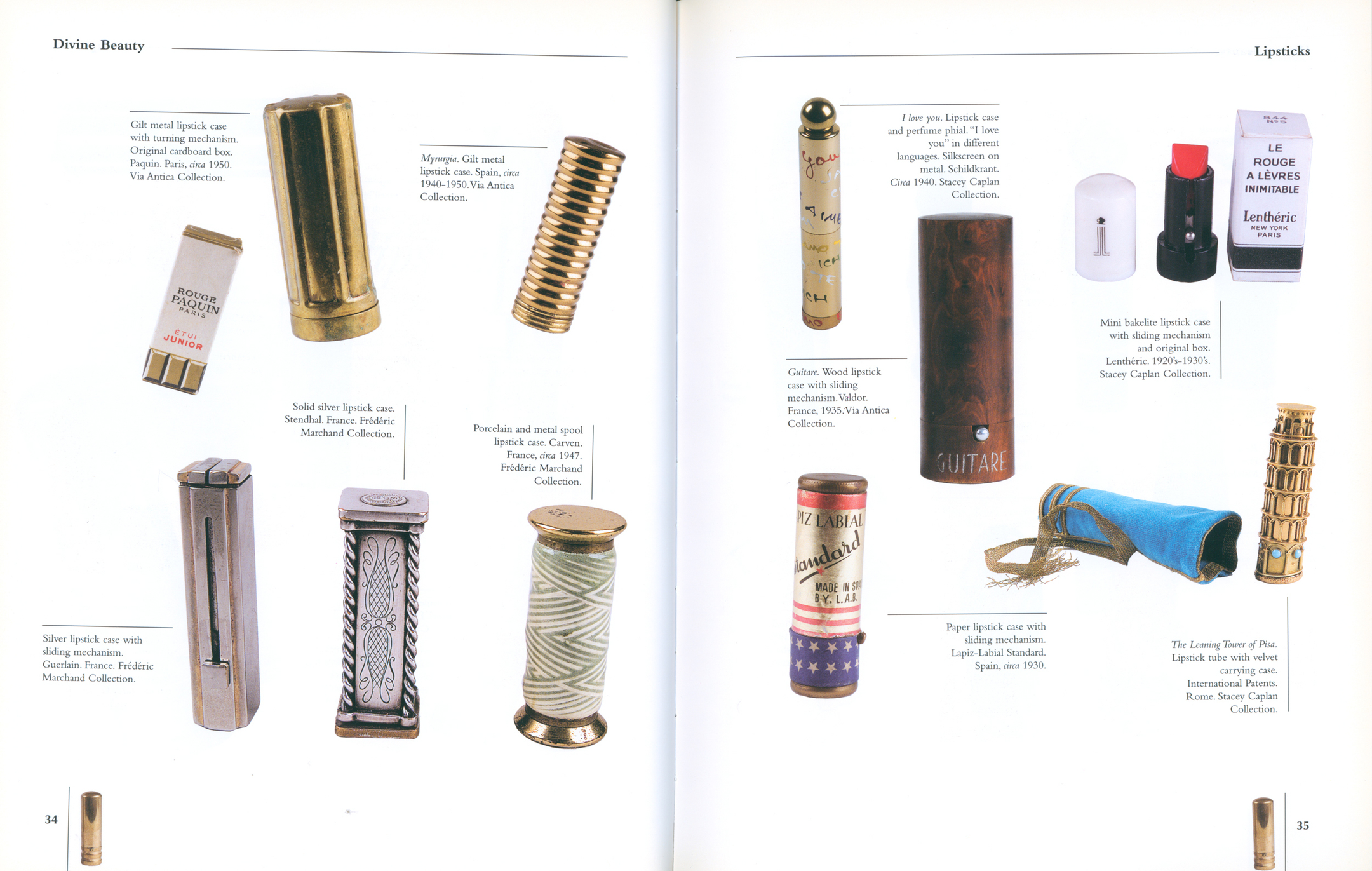 Divine Beauty The Art of Collectibles, Compacts - Lipsticks - Scent Bottles...