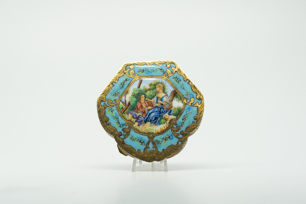 1950s Hand Painted Italian Compact