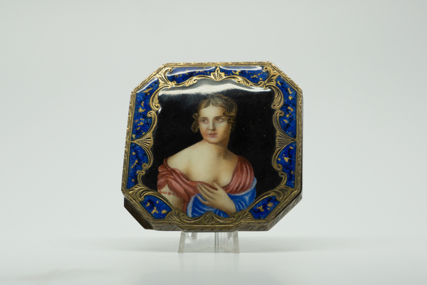 1950s Hand Painted Italian Compact